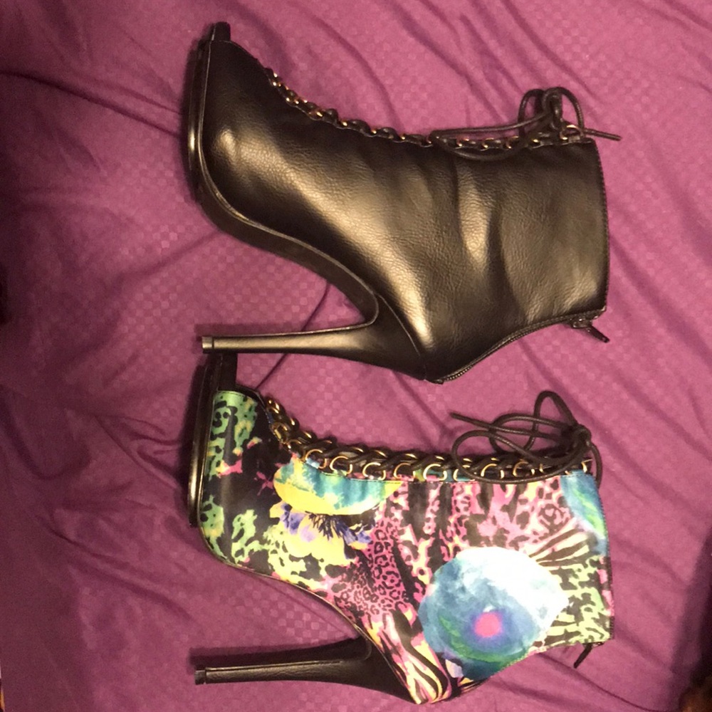 Heeled booties size 8
